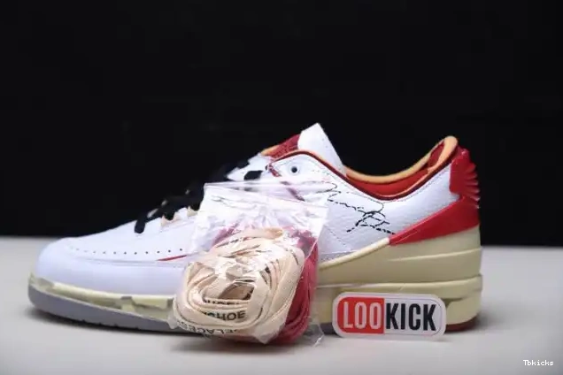 TBK Off-White Red SP Retro 2 DJ4375-106 White Jordan Low 0616